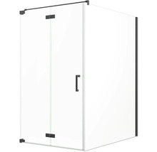 Sprchovací kút s presklenými dverami a kovaním