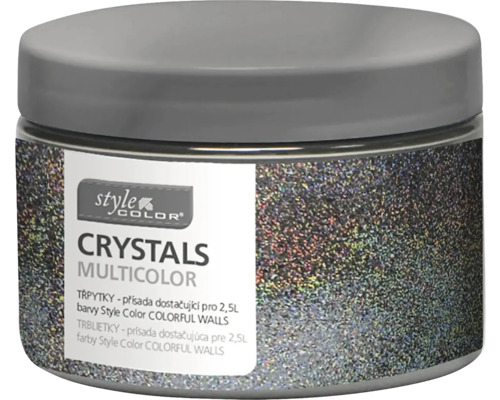 Farba na stenu StyleColor Glitter 40 g multicolor Style Color Crystals Multicolor trblietavý prídavok do farby v plechovke