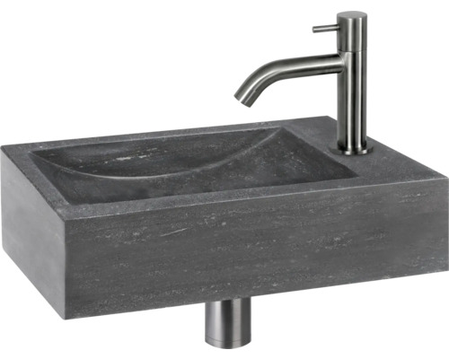 Umývadlo na dosku z kameňa s batériou