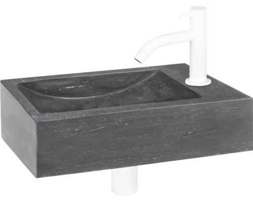 Umývadlo z kameňa s batériou