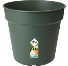 Zelený plastový kvetináč s logom Elho