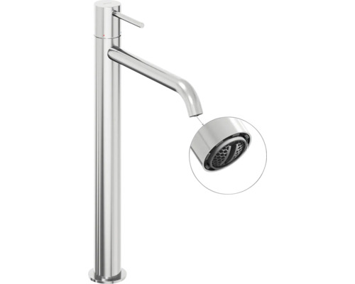 Vysoká umývadlová batéria s výtokom a perlátorom