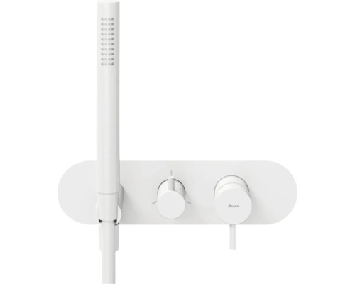 Nástenná sprchová súprava s ručnou sprchou a zmiešavacou batériou