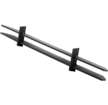 Dvojitá kovová závorová lata