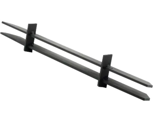 Dvojitá kovová závorová lata