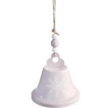 Ozdobný zvonček so vzorom snehovej vločky a závesom na šnúrke