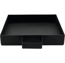 Čierny kovový kvetináč