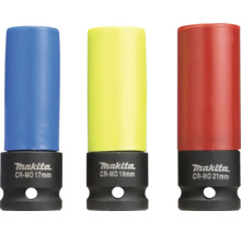 Sada nástrčných kľúčov Makita s rozmermi 17 mm, 19 mm a 21 mm