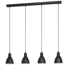 Závesná lampa so štyrmi svietidlami