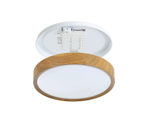 Stropné svietidlo s dreveným dekorom