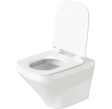 Závesné WC s hlbokým splachovaním, otvoreným splachovacím kruhom a WC sedadlom
