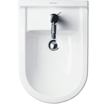 Biely bidet Duravit s chrómovou armatúrou
