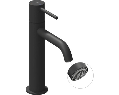 Umývadlová batéria v čiernej farbe s odnímateľným perlátorom