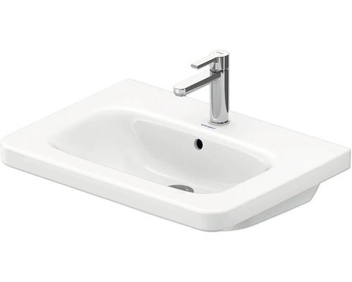 Biele umývadlo na dosku zo sanitárnej keramiky s batériou