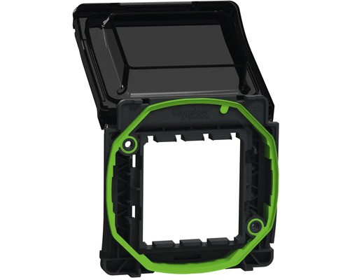 Logo spoločnosti Schneider Electric. Kryt vypínača