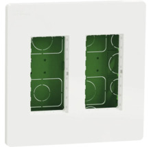 Dvojitý rámček pre spínače a zásuvky