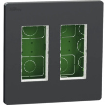 Logo Schneider Electric. Dvojitý rámček pre spínače a zásuvky