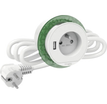 Zásuvka s USB portom a prívodným káblom