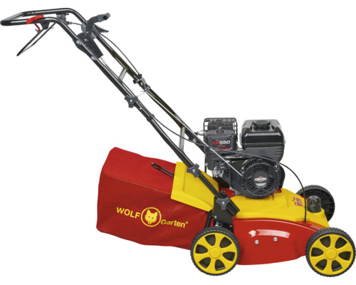 Benzínový vertikutátor Wolf Garten so zberným košom