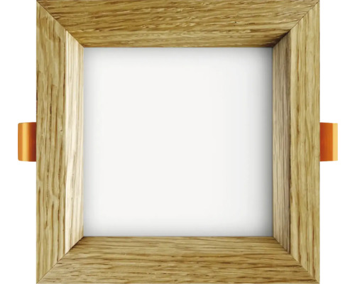 LED vstavané drevené svietidlo SQUARE 6 W 558 lm 4000 K 90x90 mm dub