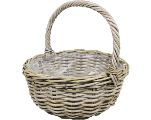 Prútený kôš s rukoväťou