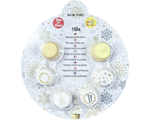 Košíčky na pralinky 6x25ks P-603 150 Mini papierové košíčky na pečenie v rôznych prevedeniach