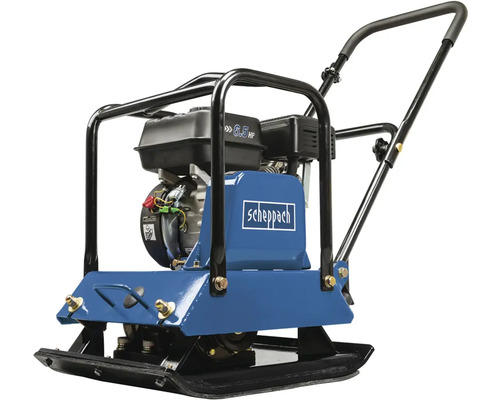 Vibračná doska Scheppach s motorom s výkonom 6,5 HP na hutnenie zeminy