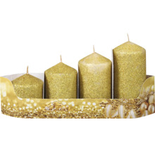 Sada adventných sviečok so štyrmi sviečkami rôznych veľkostí