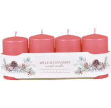 Vonná sviečka jablko a škorica, balenie po štyroch