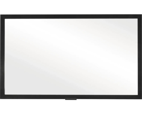 Obdĺžnikové zrkadlo s čiernym rámom