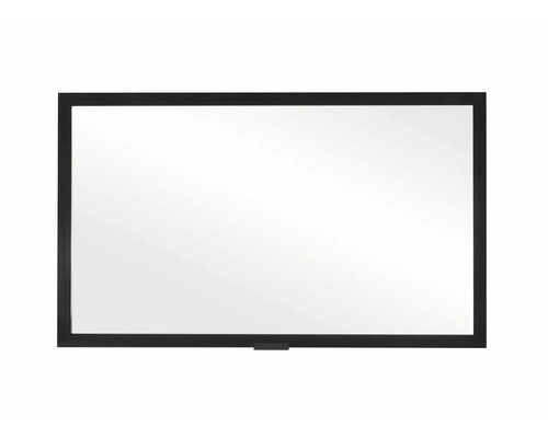 Obdĺžnikové zrkadlo s čiernym rámom