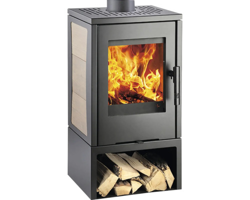 Krbové kachle s priestorom na drevo a horiacim drevom