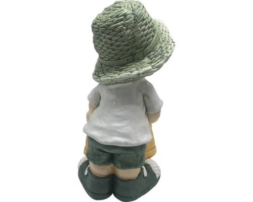 Záhradná figúrka chlapec s klobúkom, záhradná dekorácia