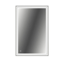 Zrkadlo do kúpeľne s osvetlením Cordia DOUBLE LINE s ochranou proti zahmlievaniu 65 x 100 cm IP 44