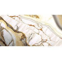 Dlažba imitácia mramoru GOLD Abstract 60x120 cm