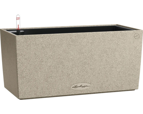 Obdĺžnikový kvetináč so zavlažovacím systémom a ukazovateľom hladiny vody