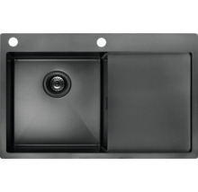 Nerezový drez Concept NANO coat TITANIA ľavý DNN1045dsl 780 x 500 mm DNN1045dsl