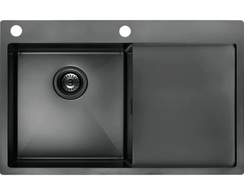 Nerezový drez s odkvapkávacou plochou