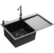 Nerezový drez Concept NANO coat TITANIA ľavý DNN1045dsl 780 x 500 mm DNN1045dsl
