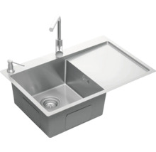 Nerezový drez Concept NANO coat ľavý DNN1045ssl 500 x 780 mm DNN1045ssl