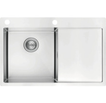 Nerezový drez Concept NANO coat ľavý DNN1045ssl 500 x 780 mm DNN1045ssl