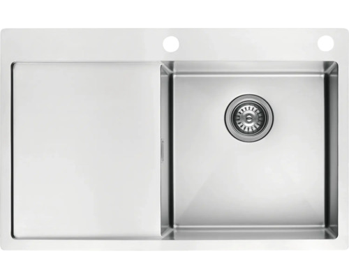 Nerezový drez s odkvapkávacou plochou