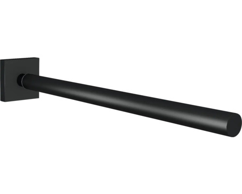 Čierny držiak na uteráky so štvorcovým držiakom