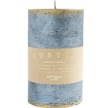 Rustikálna valcová sviečka s papierovým pásikom