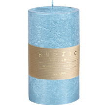 Rustikálna stĺpová sviečka s papierovou páskou