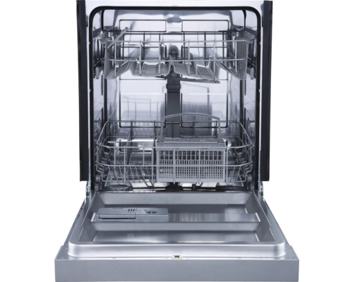 Otvorená umývačka riadu s košmi na riad