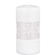 Dekoračná sviečka so vzorom snehovej vločky