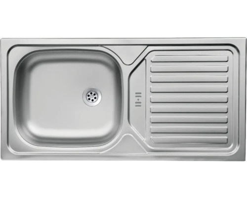 Nerezový drez s odkvapkávacou plochou