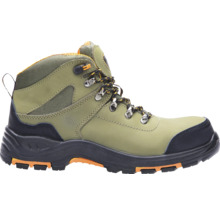 Členkové pracovné topánky z kože so šnurovaním