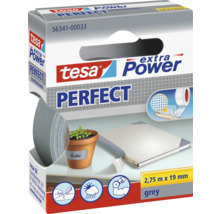Tesa extra Power Perfect textilná páska, sivé prevedenie, 2,75 m x 19 mm
